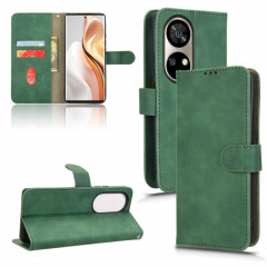 Pour Ulefone Note 17 Pro Skin Feel Étui de téléphone en cuir à rabat magnétique (Vert)