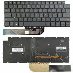 Pour Dell Inspiron 7490/Vostro 5390 US Version clavier d'ordinateur portable rétro-éclairé (noir)