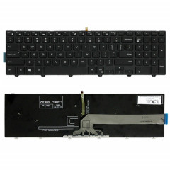 Clavier d'ordinateur portable rétroéclairé pour Dell 15-9550/15-3000/15-5542 (mot blanc)