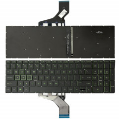 Pour clavier rétroéclairé pour ordinateur portable HP Pavilion Gaming 15-DK US Version (vert)