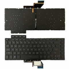 Clavier d'ordinateur portable rétro-éclairé Version américaine pour Asus ROG GU502G GU502GV GU502GU (lumière blanche)