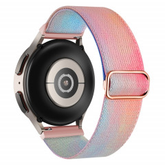 Pour Coros Pace 2 / Coros Apex 42mm 20mm Bracelet de montre à boucle tissée en nylon coloré peint (Symphony Aurora)