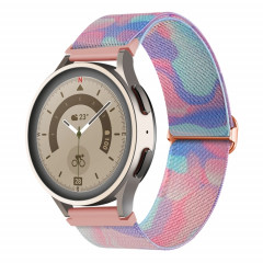 Pour Coros Apex Pro / Apex 46mm 22mm Bracelet de montre à boucle tissée en nylon coloré peint (fluide d'eau)