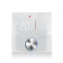 BHT-009GCLW Chaudière Chauffage WiFi Smart Home LED Thermostat (Blanc)