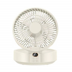 Ventilateur mural à tête pivotante WSK302 4000 mAh avec veilleuse (blanc)