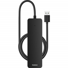 Adaptateur HUB Baseus Ultra Joy Series 4 en 1 USB vers USB3.0x4, longueur du câble : 100 cm (noir)