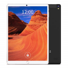 BDF P10 Tablette d'appel téléphonique 3G 10,1 pouces, 4 Go + 64 Go, Android 10 MT8321 Quad Core, prise en charge double SIM, prise UE (noir)