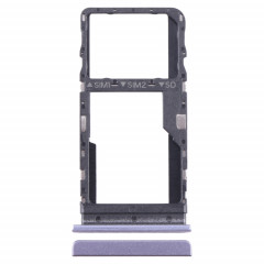 Pour TCL 40 SE Plateau de carte SIM + Micro SD d'origine (Violet)
