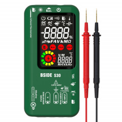 Multimètre de mesure de température infrarouge à écran couleur intelligent BSIDE S30 (vert)