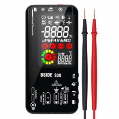 Multimètre de mesure de température infrarouge à écran couleur intelligent BSIDE S30 (noir)