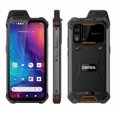 Téléphone robuste UNIWA W888 HD+, 4 Go + 64 Go, 6,3 pouces Android 11 Mediatek MT6765 Helio P35 Octa Core jusqu'à 2,3 GHz, NFC, OTG, réseau : 4G (noir orange)