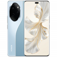 Honor 100 Pro, 12 Go + 256 Go, identification par empreinte digitale à l'écran, 6,78 pouces MagicOS 7.2 Snapdragon 8 Gen 2 Octa Core jusqu'à 3,19 GHz, réseau : 5G, NFC, OTG, ne prend pas en charge Google Play (bleu)