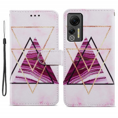 Pour Ulefone Note 14 Étui de téléphone en cuir à rabat horizontal à motif peint (marbre)
