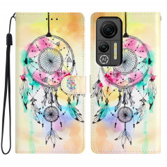 Pour Ulefone Note 14 Étui de téléphone en cuir à dessin coloré (attrape-rêves)