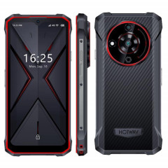  Téléphone robuste HOTWAV T7, 4 Go + 128 Go, 6280 mAh, 6,52 pouces Android 13 MT8788 Octa Core, réseau : 4G, OTG (rouge)
