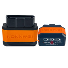 KONNWEI KW905 Bluetooth 5.0 Scanner de voiture OBD2 compatible Android et iOS (noir orange)