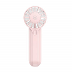 USAMS ZB288 Mini ventilateur portatif rechargeable haute vitesse de type C (rose)