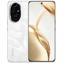Honor 200, 16 Go + 512 Go, identification par empreinte digitale à l'écran, 6,7 pouces MagicOS 8.0 Snapdragon 7 Gen 3 Octa Core, réseau : 5G, NFC, OTG (blanc argenté)