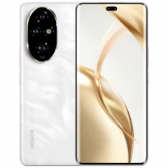 Honor 200 Pro, 16 Go + 512 Go, identification par empreinte digitale à l'écran, 6,78 pouces MagicOS 8.0 Snapdragon 8s Gen 3 Octa Core, réseau : 5G, NFC, OTG (blanc argenté)