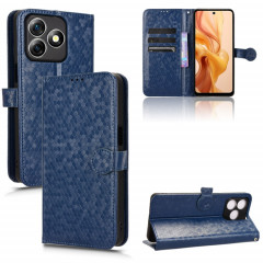 Pour Ulefone Note 18 Ultra Honeycomb Dot Texture Étui de téléphone en cuir (Bleu)