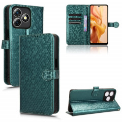 Pour Ulefone Note 18 Ultra Honeycomb Dot Texture Étui de téléphone en cuir (Vert)