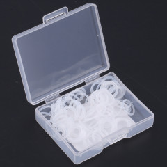 Pour iPhone X / 11/11 Pro Caméra arrière Anneau en caoutchouc étanche (Blanc)