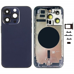 Pour iPhone 14 Pro Cache arrière de batterie avec touches latérales et plateau de carte, version : version américaine (violet)