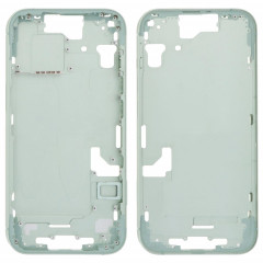 Pour iPhone 15 Cadre central Plaque de lunette avec touches latérales + plateau de carte, Version : Version chinoise (vert)