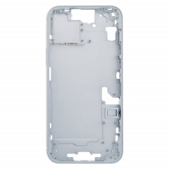 Pour iPhone 15 Plus Cadre central Plaque de lunette avec touches latérales + plateau de carte, Version : Version CE UE (Bleu)