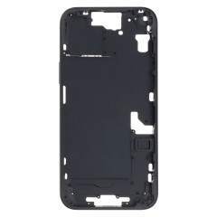Pour iPhone 15 Plus Cadre central Plaque de lunette avec touches latérales + plateau de carte, Version : Version chinoise (noir)