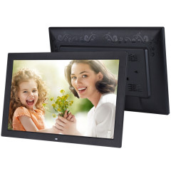 Cadre photo numérique à écran LED de 23,6 pouces, type de prise : prise américaine (noir)