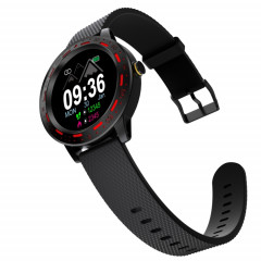 S18 1,3 pouces écran TFT IP67 Bracelet de montre intelligente étanche, moniteur de sommeil de soutien / moniteur de fréquence cardiaque / surveillance de la pression artérielle (noir rouge)