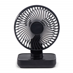 Petit ventilateur oscillant de bureau portable D606Y (noir)