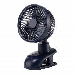 D601Y Portable USB Clip-on Oscillant Petit Ventilateur (Bleu Foncé)
