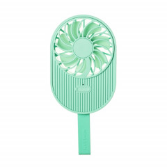 LLD-17 0.7-1.2W Forme De Crème Glacée Portable 2 Contrôle De Vitesse USB Ventilateur De Poche Avec Lanière (Vert)