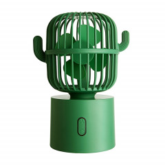 F6 Cactus Mini ventilateur portable USB tête secouante ventilateur électrique de bureau (vert)