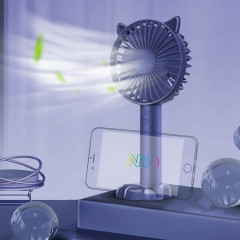 Ventilateur électrique de support de bureau multifonction N10, avec contrôle à 3 vitesses (bleu saphir)