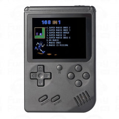 Console de jeu mini-console rétro RS-6A, 3,0 pouces, 8 bits, couleur, 168 jeux Joueur de jeu rétro FC (noir)