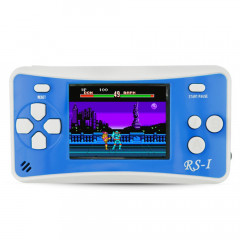 Console de jeu portative rétro RS-1, écran à cristaux liquides True Color 2,5 pouces 8 pouces, intégré dans 152 types de jeux (bleu)