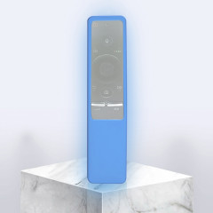Couverture de télécommande en silicone lavable à texture antidérapante pour télécommande Samsung Smart TV (bleu)