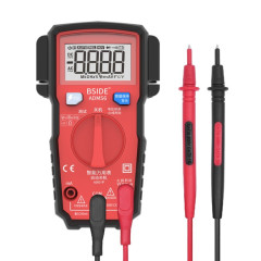 BSIDE ADMS6 Petit multimètre intelligent numérique entièrement automatique de haute précision avec affichage numérique HD et couvercle antichoc, commutateur de plage de fonctions de soutien et porte-stylo double