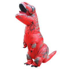 Costume adulte de dinosaure gonflable Halloween costumes de dragon gonflé Costume Carnaval Party pour femmes hommes (rouge)