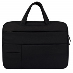 Universel poches multiples portable Oxford chiffon doux portable poignée portable sac tablette pour 12 pouces et ci-dessous Macbook, Samsung, Lenovo, Sony, DELL Alienware, CHUWI, ASUS, HP (noir)