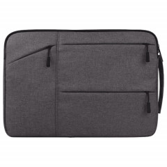 Universel poches multiples portable Oxford chiffon doux portable portable Business Tablet Bag, pour 12 pouces et ci-dessous Macbook, Samsung, Lenovo, Sony, DELL Alienware, CHUWI, ASUS, HP (gris)