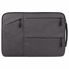 Universel poches multiples portable Oxford chiffon doux portable portable simple Tablet Tablet Bag, pour 14 pouces et ci-dessous Macbook, Samsung, Lenovo, Sony, DELL Alienware, CHUWI, ASUS, HP (gris)