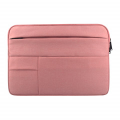 Universel poches multiples portable Oxford chiffon doux portable sac de tablette portable, pour 12 pouces et ci-dessous Macbook, Samsung, Lenovo, Sony, DELL Alienware, CHUWI, ASUS, HP (rose)