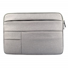 Universel poches multiples portable Oxford chiffon doux portable sac de tablette portable, pour 12 pouces et ci-dessous Macbook, Samsung, Lenovo, Sony, DELL Alienware, CHUWI, ASUS, HP (gris)