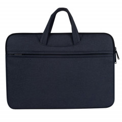 Sac à bandoulière portable respirant à l'épaule résistant à l'usure, pour 14 pouces et ci-dessous Macbook, Samsung, Lenovo, Sony, DELL Alienware, CHUWI, ASUS, HP (bleu marine)