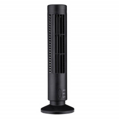 Ventilateur électrique USB de type tour Ventilateur de climatisation sans feuilles (noir)