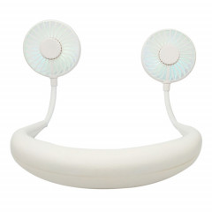 Ventilateur extérieur à LED de type mini-cou suspendu créatif (blanc)
